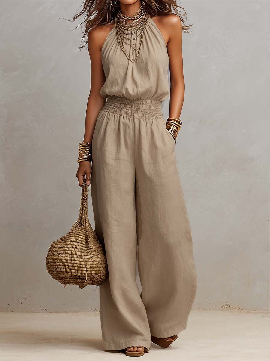 VALERIA | MONO ELEGANTE CON HALTER