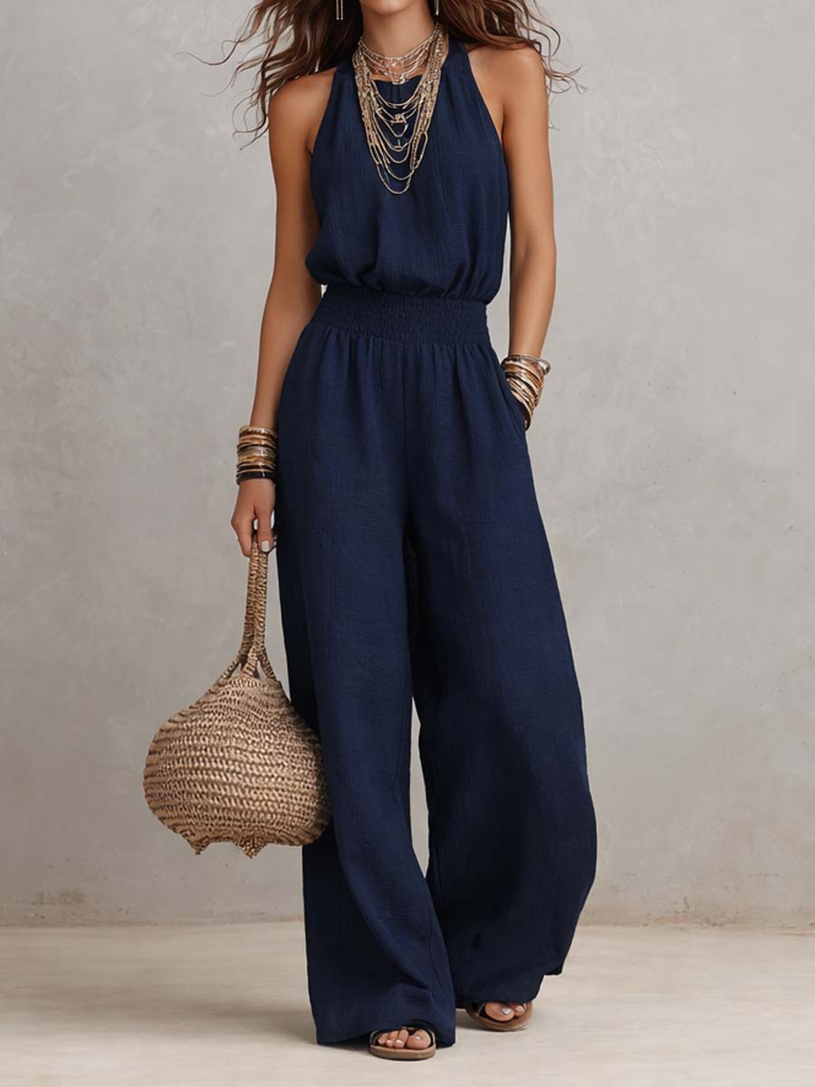 VALERIA | MONO ELEGANTE CON HALTER