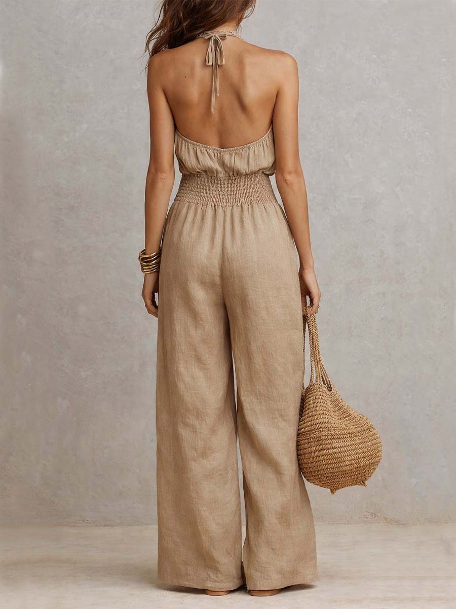 VALERIA | MONO ELEGANTE CON HALTER