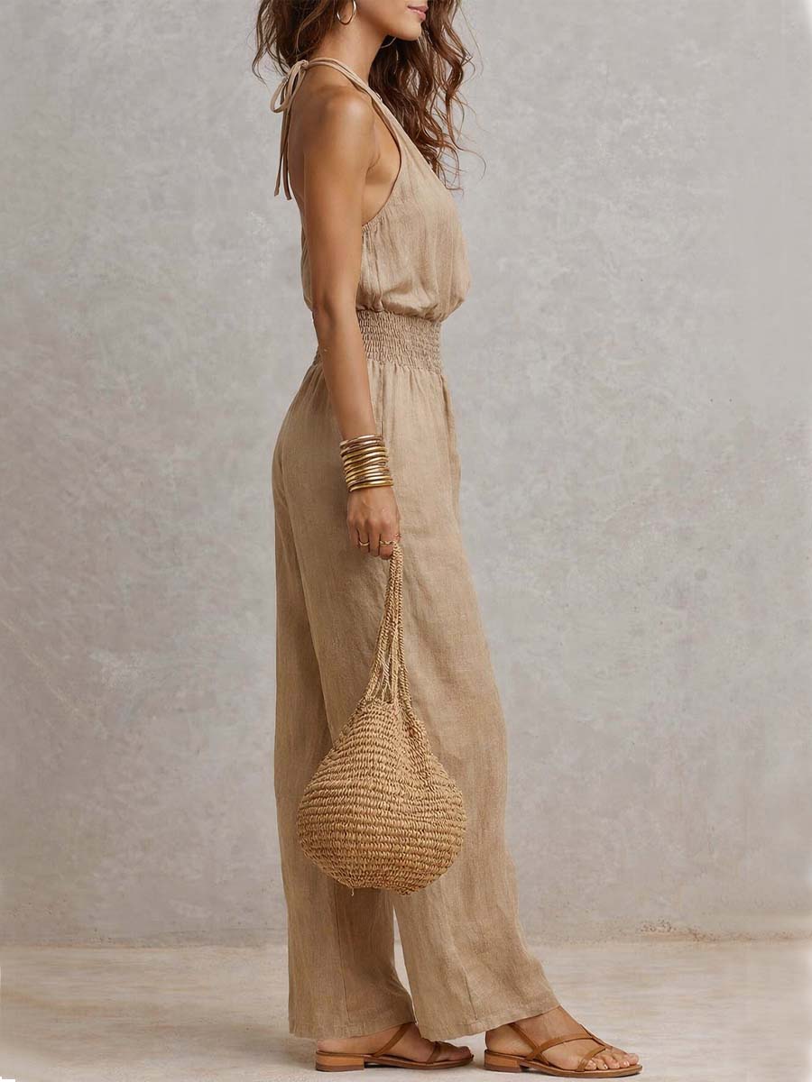 VALERIA | MONO ELEGANTE CON HALTER