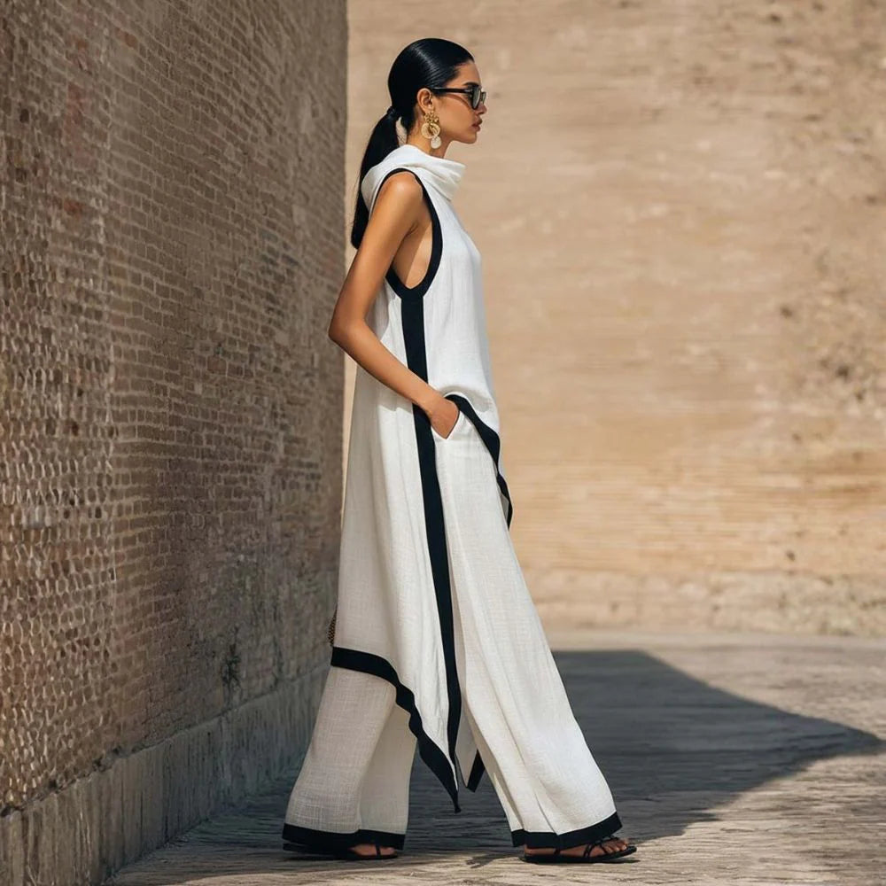 CONJUNTO ELEGANTE DE LINO