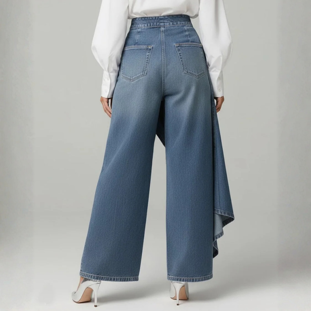 PANTALÓN DENIM CON NUDO