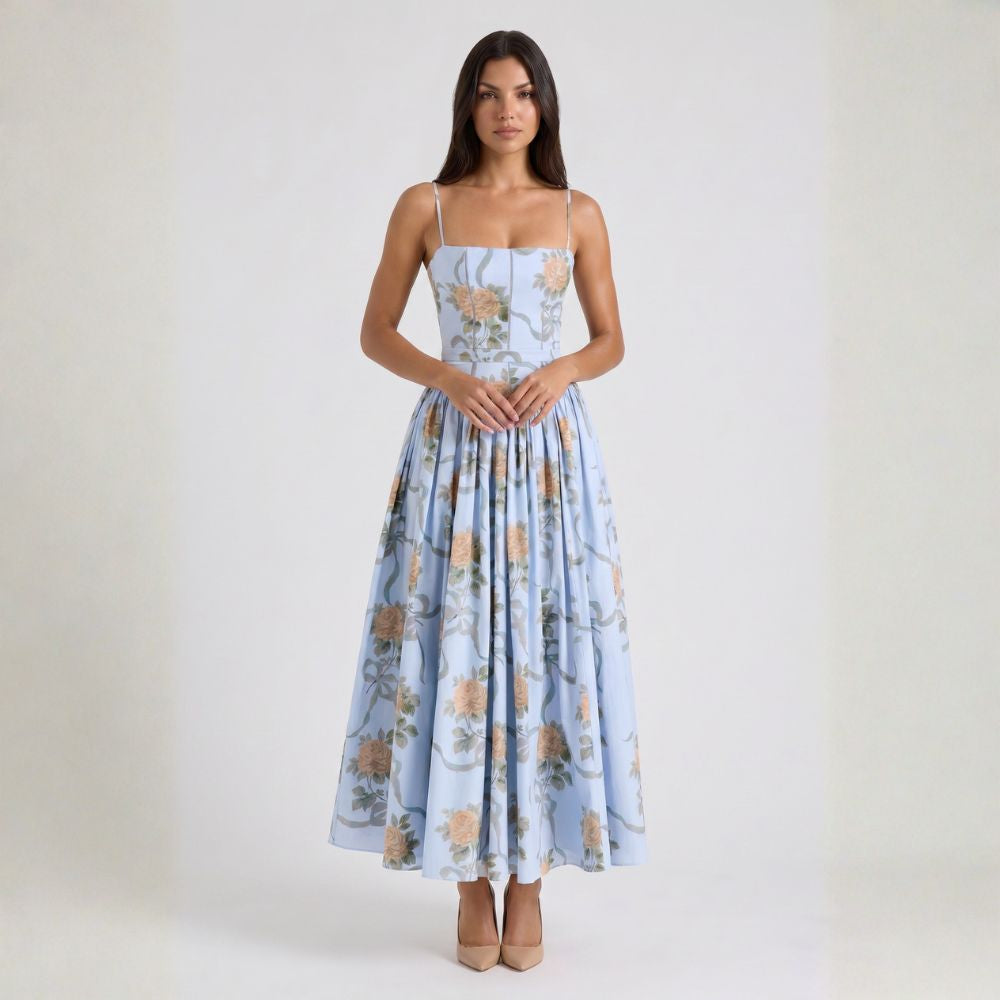 VESTIDO MAXI FLORAL