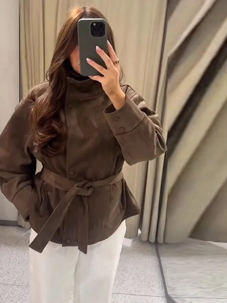 Bomber Velour Terracota