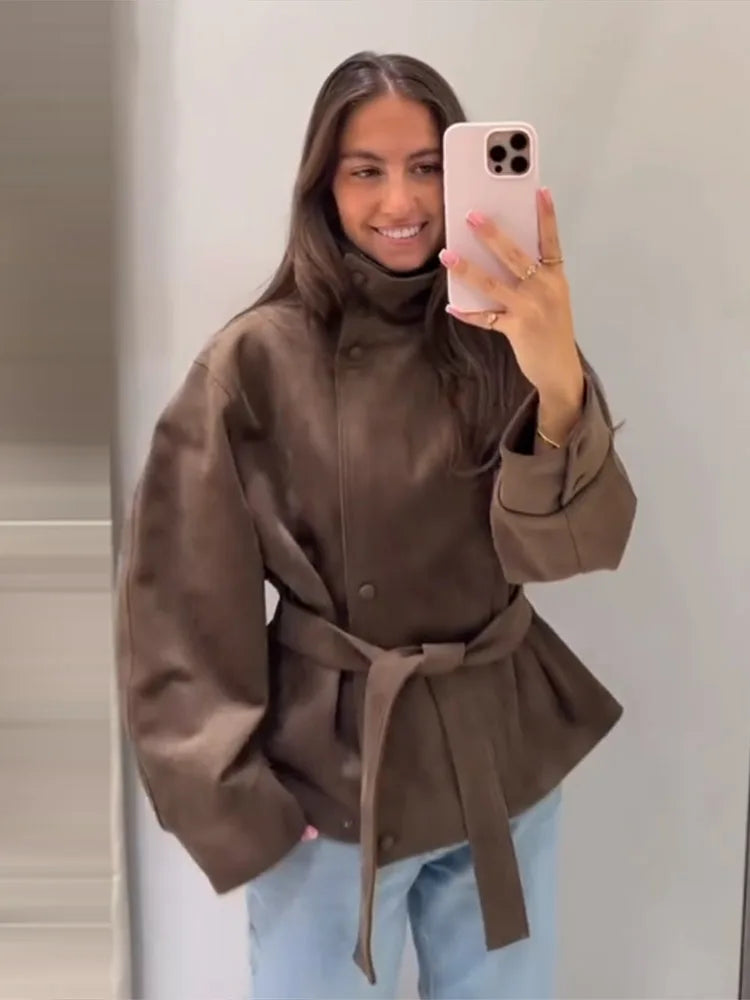 Bomber Velour Terracota