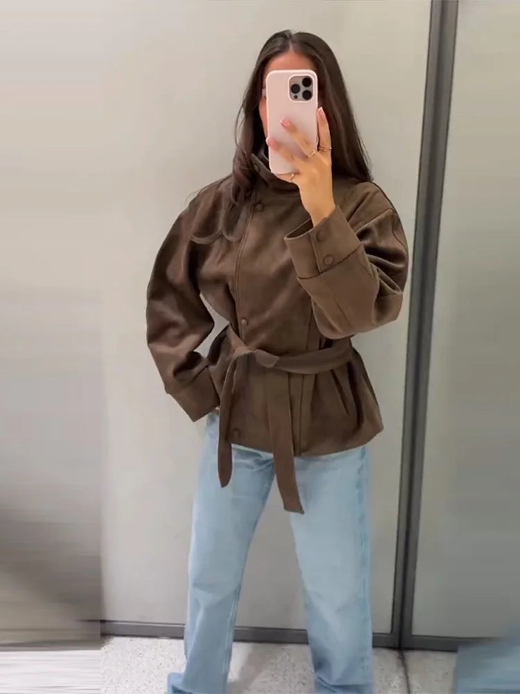 Bomber Velour Terracota