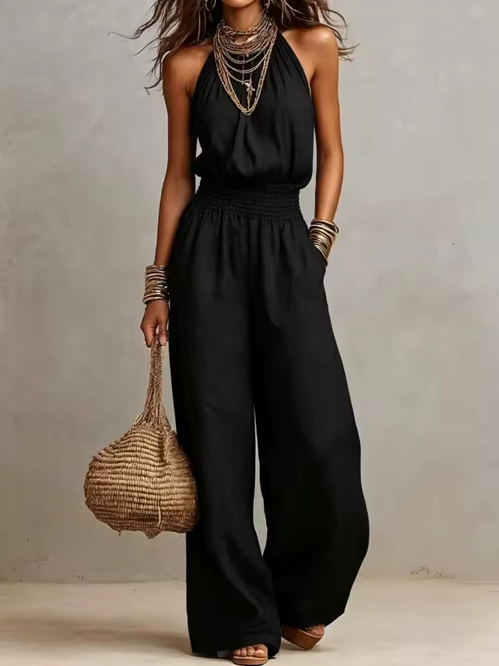 VALERIA | MONO ELEGANTE CON HALTER