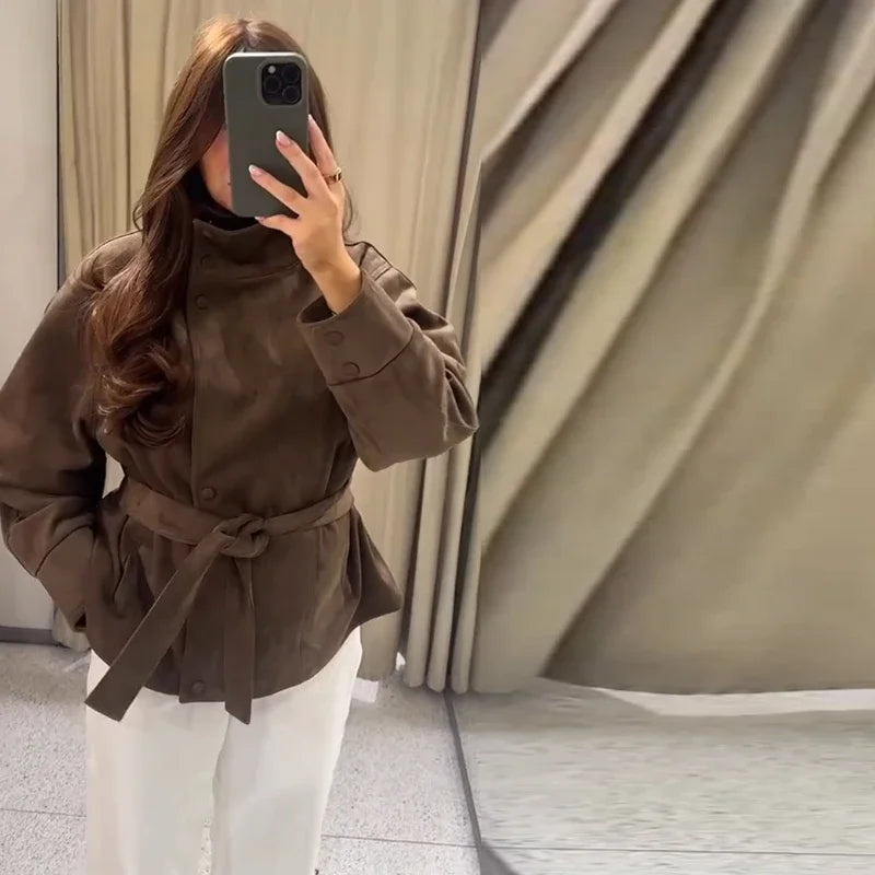 Bomber Velour Terracota