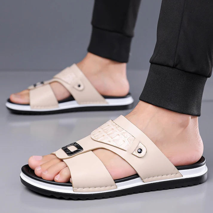 Sandalias  transpirables para hombre: de suave piel sintética