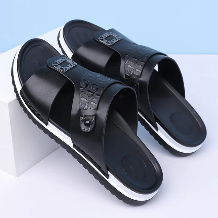 Sandalias  transpirables para hombre: de suave piel sintética
